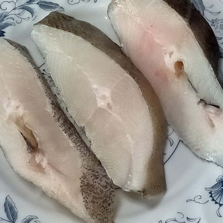 煮付ける前~カラスガレイの切り身*下処理の仕方♪